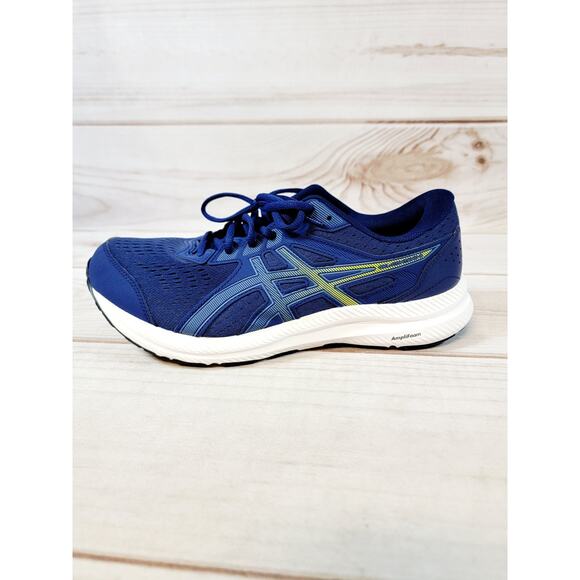 Asics Gel Contend 8 Blue Running Shoes Sneakers Mens Size 10 Extra Wide 1011B492 - Picture 9 of 16